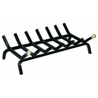 STEEL LOG HOLDER GRID WITH 7 RECTANGULAR BARS CM. 50X28X16H