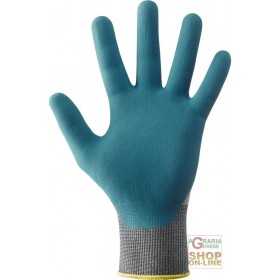 NYLON GLOVES PALM IMPREGNATED IN FOAMED NITRILE BACK AERATED