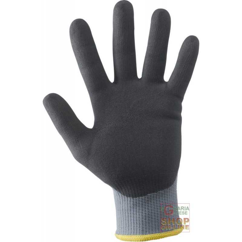 Utilia GUANTI IN NITRILE/NYLON Col. Grigio tg. 7