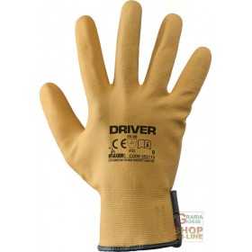 NYLON GLOVES ENTIRELY COVERED IN NITRILE FOAM YELLOW COLOR SIZE