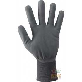 NYLON GLOVES COVERED IN WATER-BASED POLYURETHANE FOAM COLOR