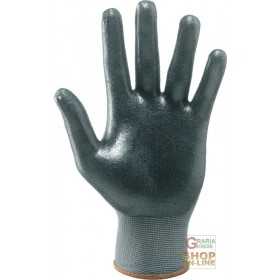 GLOVES IN SYNTHETIC FABRIC PALM IMPREGNATED IN NBR COLOR BLACK