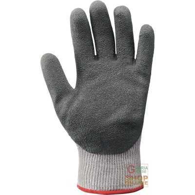 GLOVES IN SYNTHETIC FABRIC PALM COVERED IN RUBBER COLOR GRAY TG