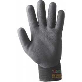 GLOVES IN SYNTHETIC FABRIC PALM COVERED WITH A SPECIAL FORMULA