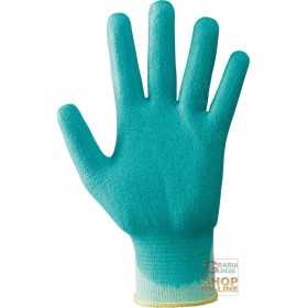 NYLON GLOVES COVERED IN WATER BASED POLYURETHANE FOAM COLOR