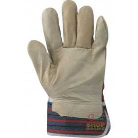 GLOVE WITH PIG FLOWER PALM BACK AND CANVAS HANDLE INTERNAL