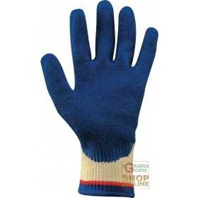 GLOVE WITH KEVLAR® SUPPORT PALM COVERED IN RUBBER COLOR BLUE TG