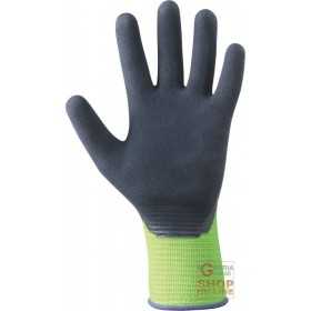 GLOVE WITH POLYESTER SUPPORT PALM COVERED IN RUBBER MICROFINISH
