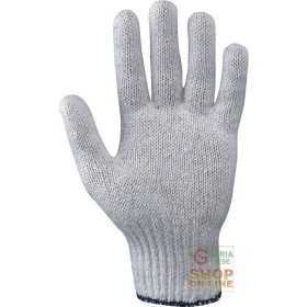 COTTON GLOVE CONTINUOUS THREAD HEAVY GR 70 CA COLOR WHITE TG 10