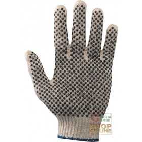 DOTTED PALM COTTON GLOVE SIZE 8 9 10