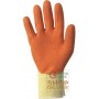 GLOVES COTTON POLYESTER PALM COVERED IN RUBBER COLOR ORANGE