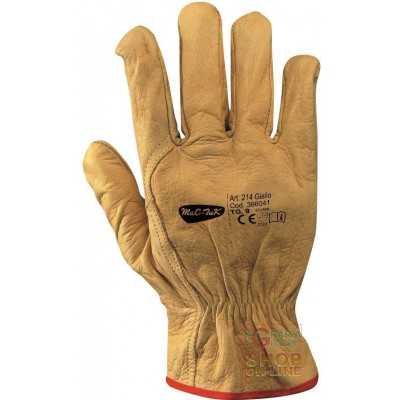 BOVINE FLOWER GLOVES WITH YELLOW COLOR SIZE 8 9 10
