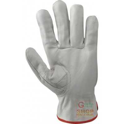 GLOVES BOVINE FLOWER HEADED THUMB REINFORCED COLOR WHITE TG 9