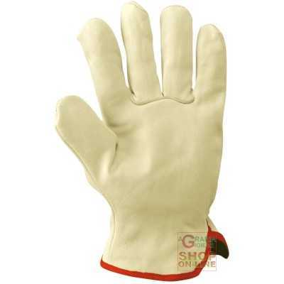 BEIGE COLOR BEIGE COW FLOWER GLOVES SIZE 7 8 9 10
