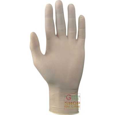 ASTM LATEX GLOVE WITHOUT CHLORINATED POWDER PACK OF 100 PIECES