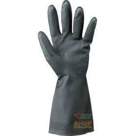 BLACK INDUSTRIAL LATEX GLOVE TG ML XL