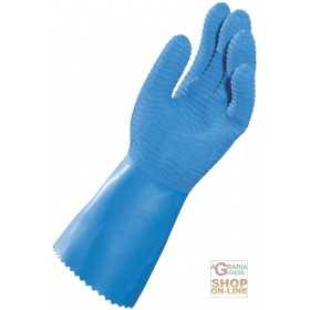 REINFORCED NATURAL LATEX GLOVE TEXTILE SUPPORT FOOD CONTACT