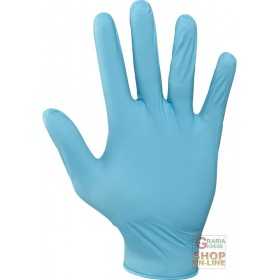 POWDER-FREE NITRILE GLOVES COLOR BLUE TG SML XL PACK 100 PIECES