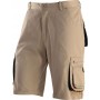 BERMUDA 65% POLYESTER 35% COTTON MULTI-POCKETS COLOR KAKI BLACK