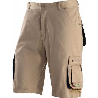 BERMUDA 65% POLYESTER 35% COTTON MULTI-POCKETS COLOR KAKI BLACK