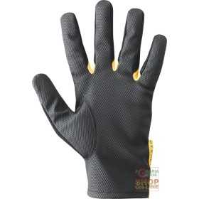 PU-IMPREGNATED SYNTHETIC FABRIC GLOVE POLYESTER BACK ADJUSTABLE