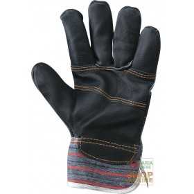 GLOVE NAPPA PALM REINFORCED BACK AND CANVAS HANDLE