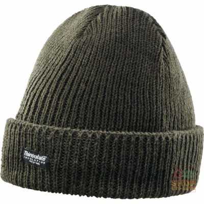 BEANIE IN WOOL YARN COATED IN THINSULATE® BROWN COLOR ONE SIZE