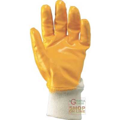 NBR KNIT WRIST GLOVE COLOR YELLOW TG 7 8 9 10
