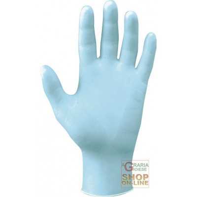 AMBIDEXTROUS NITRILE GLOVES WITHOUT POWDER BLUE COLOR TG SML XL