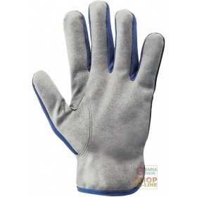 PALM GLOVES IN SYNTHETIC FABRIC COLOR GRAY BACK IN ACRYLIC