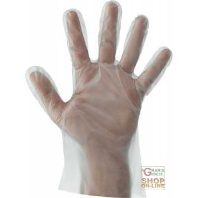 GLOVES POLYETHYLENE DISPOSABLE AMBIDESTERS CONF 100 PIECES TG M
