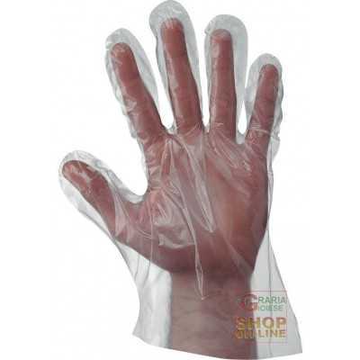 DISPOSABLE POLYETHYLENE GLOVES BAG OF 100 PIECES