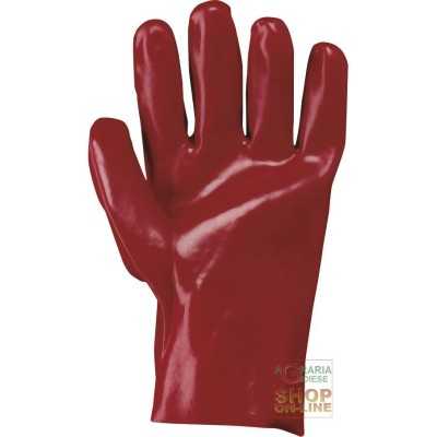 PVC GLOVE CM 27 RED TG 10
