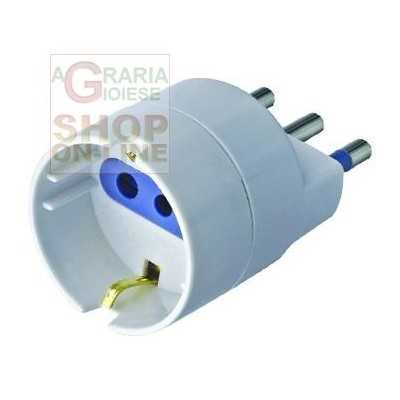 16A ADAPTER WITH T FOR SCHUKO SOCKET