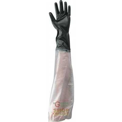 LIGHT PVC GLOVE LONG SLEEVE BLACK COLOR TG ML XL XXL