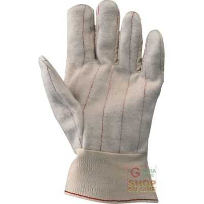 MOLLETTONE AND CANVAS FABRIC GLOVE