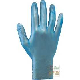 BLUE VINYL DISPOSABLE GLOVE TG SML XL PACK OF 100 PIECES AQL 1
