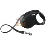 AUTOMATIC LEASH FLEXI NEW CLASSIC WITH BLACK RIBBON KG. 15 MT. 5