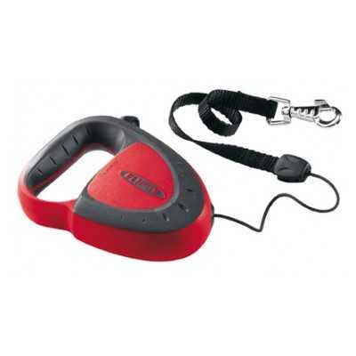 FLIPPY DE LUXE TAPE LARGE RED AUTOMATIC LEASH