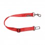 LEASH FOR DOGS WITH CARABINER AND CAR SEAT BELT ATTACHMENT