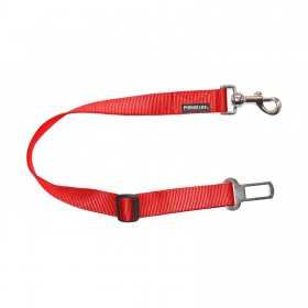 LEASH FOR DOGS WITH CARABINER AND CAR SEAT BELT ATTACHMENT