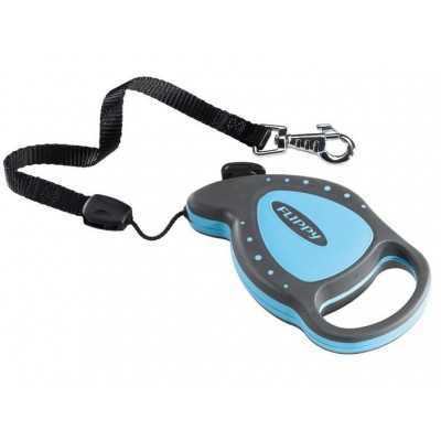 GUINZAGLIO PER CANI FLIPPY DE LUXE TAPE MEDIUM COLORE BLU