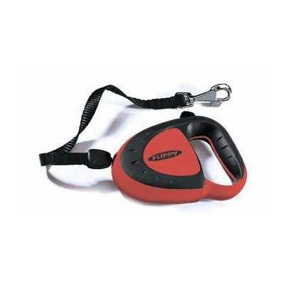 GUINZAGLIO PER CANI FLIPPY DE LUXE TAPE MEDIUM COLORE ROSSO 