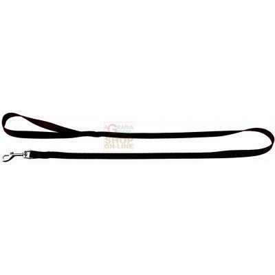 LEASH FOR DOGS IN BLACK NYLON CM. 10 X 120 FUSSDOG