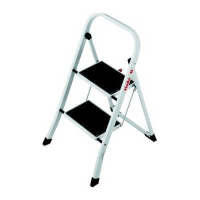 HAILO ALUMINUM STOOL WITH 2 WIDE STEPS