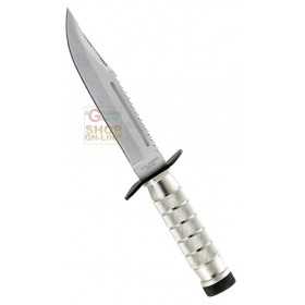 HERBERTZ KNIFE OF SURVIVAL STAINLESS STEEL BLADE WITH LEATHER