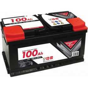 HIGH CAR BATTERY FOR CAR 100Ah SPUNTO 740A CM. 35,3x17,5x19h.