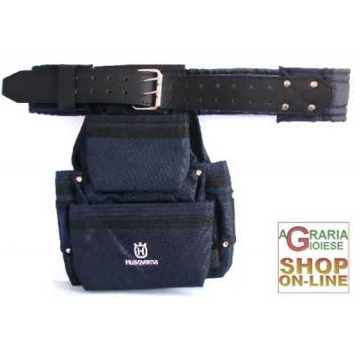 HUSQVARNA BORSA CON CINTURA PORTA UTENSILI BLU BOSCHIVO
