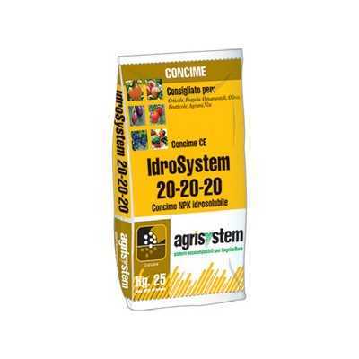 IDROSYSTEM FERTILIZER FOR FERTIGATION 20.20.20 KG. 25