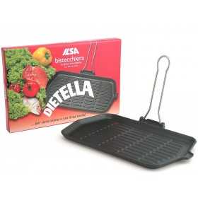 ILSA RECTANGULAR COOKER IN CAST IRON DIETELLA STONE cm. 23x36